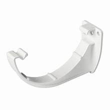 Round Fascia Conservatory Gutter Brackets, 112mm Rain Water Systems| Gutter Clips for Guttering (Pack of 5) (White)