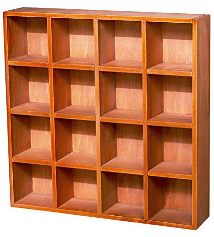 Rustikales Würfelregal für Schnapsgläser zur Wandmontage, mit schwebenden Regalen, Vintage-Holz-Sammelvitrine und Bücherregal
