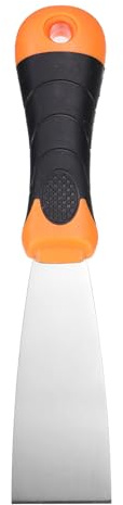 sourcing map Couteau à mastic de 3,8 cm en acier inoxydable - Grattoir à peinture flexible pour réparation de cloison sèche - Couteaux de boue pour enlever le ciment et le papier peint - Ruban adhésif