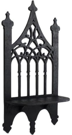 F Fityle Candelabro de Pared para decoración del hogar, candelabro de Pared gótico con Estante para Plantas para inauguración de la casa de Estilo rústico.