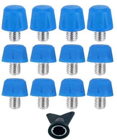 YAOGUI Lot de 12 crampons à vis pour chaussures de football - Filetage de 6 mm