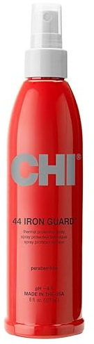 CHI 44 Iron Guard Thermal Protection Spray, nährende Formel, die hilft, Hitzeschäden zu widerstehen & Frizz zu bändigen, klar, 227 ml