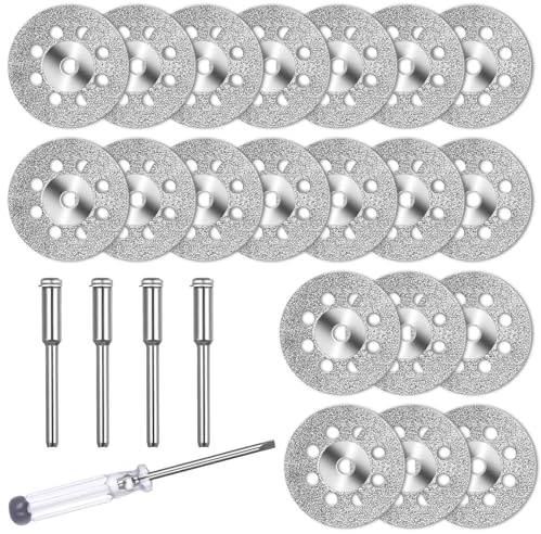 25 Stück 22-mm Mini-Trennscheiben für Dremel Rotationswerkzeug Zubehör