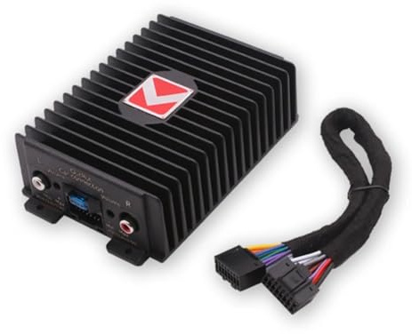 HUTSRAI Amplificateur de Navigation Android pour Voiture, 4x80 W, Haute Puissance, Son Professionnel, Mise à Niveau HiFi, Facile à Utiliser,