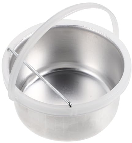 TIKODIDA Aluminium Wax Melting Pot Wax Melting Accessory Aluminum Bowl Silver Non-stick Easy to Clean with Handle
