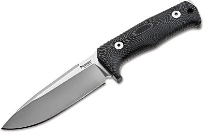 LionSteel T5 Satin resekniv svart, bladlängd: 12,8 cm, 02LS023