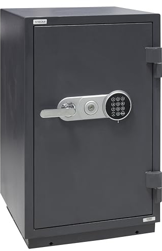 ARREGUI Resist 41260 Cassaforte da sovrapporre ignifuga certificata LFS60P, altissima sicurezza, apertura elettronica e chiave, 97 x 57 x 49 cm, 98 + 10 litri (72L - 80x49x49 cm)