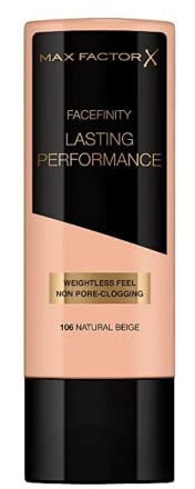 3 x Max Factor Lasting Performance Touch Proof Foundation 35ml 106 Natural Beige