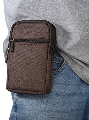 Funda para Cinturón Móvil Hombre, Riñonera para Teléfono Celular, 6.9 Pequeñas Hombre Bolsas de Telefono Riñonera Funda Móvil con Vertical Clip Cinturón Cartera Bolsillo para Deportes Camping Viaje