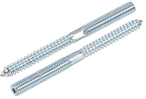 sourcing map M10x50mm Hanger Bolts Double Head Dowel Screw 120mm Length 10pcs