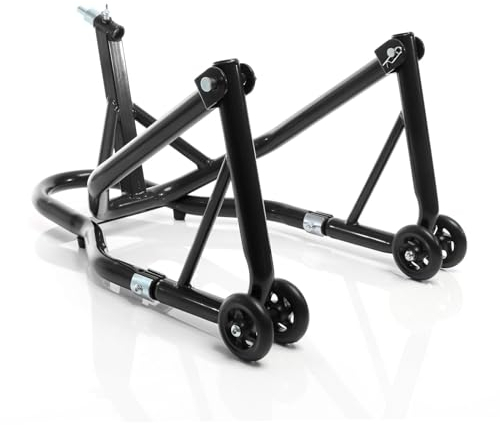 XPOtool Cavalletto alzamoto anteriore sotto canotto, con rotelle e 5 adattatori sterzo 13-18 mm