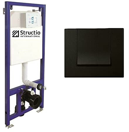 Vorwandelement Unterputz WC Unterputzspülkasten Spülkästen ECO Vorwandspülkasten Montageelement Hängewand Element+Drückerplatte (Drückerplatte 11)