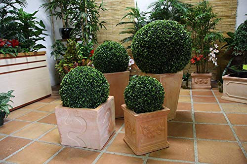 DECOARTICIELLES Boule de buis 38 cm, Lot de 2, très Belle qualité !!!