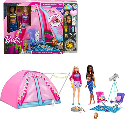 Barbie Malibu und Brooklyn Camping Spielset HGC18