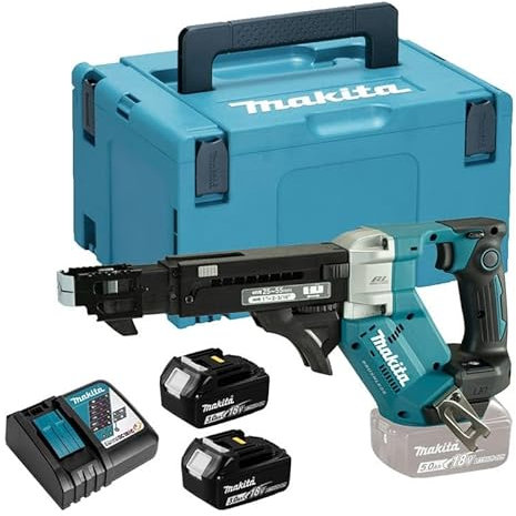 MAKITA DFR551RFJ Automatikschrauber 18 V LXT (2 x 3,0 Ah) 25-55 mm aus Makpac
