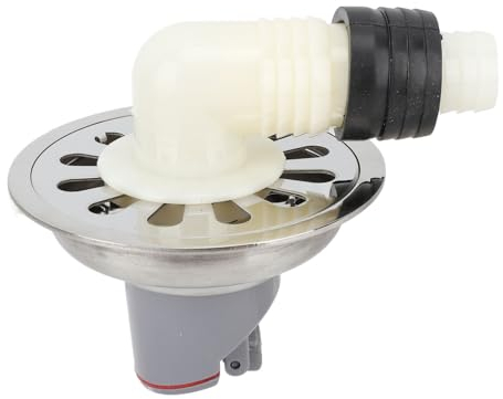 Kit De Drenaje De Ducha, Escurridor De Suelo Redondo Antiolor De Acero Inoxidable De 9cm con Conector para Cocina, Baño, Balcón Y Lavandería