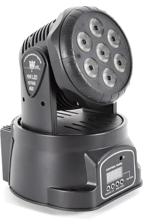 Moving Head LED Mini Party Licht, Wall Washer Effekt, Bühnenlicht, RGBW DJ Licht mit Remote Control/DMX für Party Beleuchtung, Club Bar, 7 * 10W.