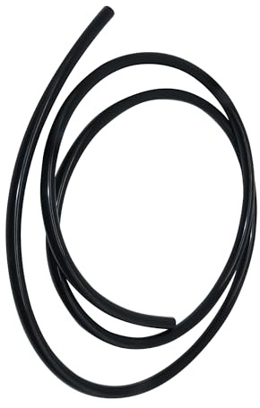 LAVMHAB Silikon dammsugarslang 10 mm ID 16 mm OD 3 mm väggtjocklek 1,5 meter (4,9 fot), vakuum silikonrör för motor (svart)