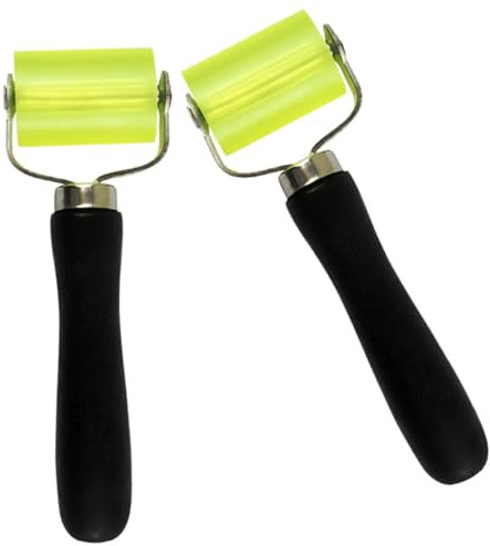 Homoyoyo 2pcs Wallpaper Rollers for Smoothing Seams Durable Reusable Wallpaper Application Tools Ergonomic Handle for Effortless Wallpapering and Wrinkle Prevention