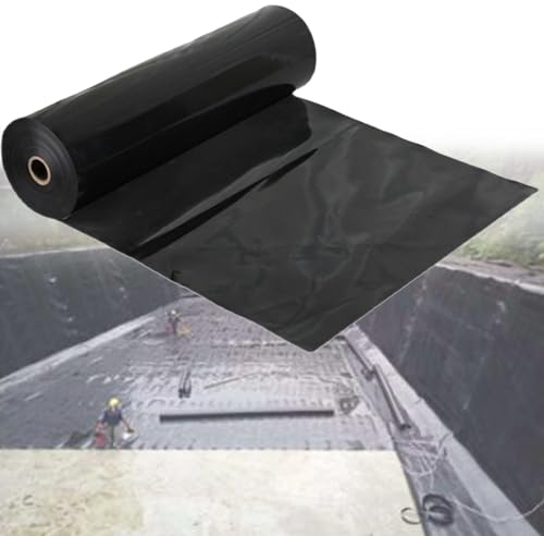 Generisch 8 x 12 m Teichfolie, Schwarze Teichfolie Wird for kleine Teiche, Fischteiche, Krabben, Hummer und andere Aquakulturen, Springbrunnen und Wasserfälle, Wassergärten verwendet(Size:7x10meter)
