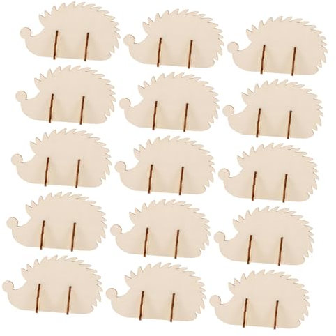 TOYANDONA 20stücke Holzscheiben Für Igel-dekorationen Unvollendete Holzstücke Zum Basteln Kreative Igelfiguren Für Und Heimdekoration Für Feiertage Und Partys