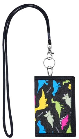 Aucuu Motiv Brustbeutel, Kinder Geldbeutel, Kinder Geldbörse, Kinder Portemonnaie mit Sichtfenster zum Umhängen, Trifold Brieftasche Kleine, Kindergeldbeutel für Jungen Mädchen Portmonee