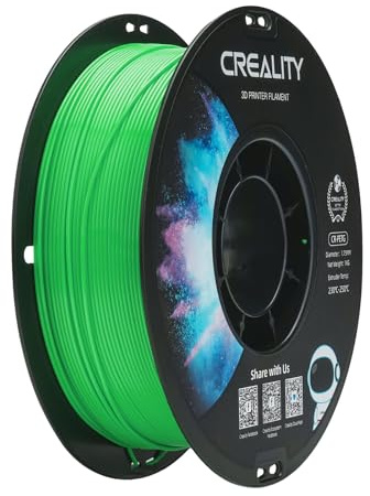Creality Filamento PETG 1.75mm para impresión 3D, Excelente Dureza, Alta Precisión, Sin Olor y Tóxico, A Prueba de Humedad, Filamento PETG Brillante de 1kg para Impresora 3D