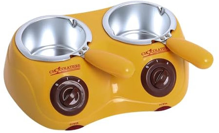 Chocolate Melting Pot - Electric Chocolate Melter Pot, Chocolate Melting Pot Set | Chocolate Melting Pot Fondue Set, Candy Double Boiler Pot Kit for Candy Cheese Baking Kitchen Accessories