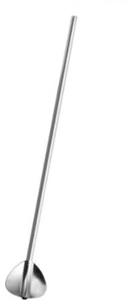 Cabilock 6 Pz cucchiaio di paglia in acciaio inossidabile shaker per cocktail nero pasticcione kit tubo versare cucchiaio di paglia di metallo cannuccia riutilizzabile Silver Riutilizzabile