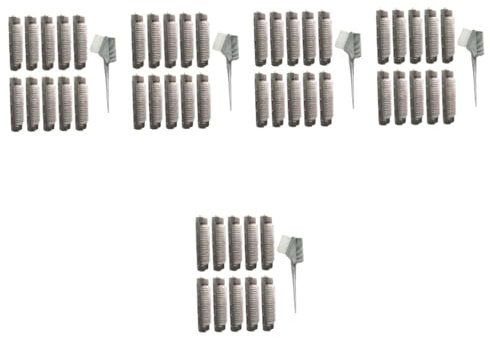 FOMIYES 5 Juegos Rulos Para El Cabello Con Barra Para Permanente Rulos Para El Cabello Con Pinzas Esponjosas Térmicos Para Mascotas Grandes Para El o 10 Uds * 5