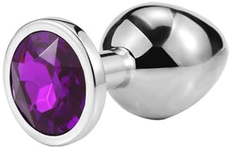 Juguetes Anales Gay Para Adultos,Tapón Anal De Metal,Juguete Erótico,Minivibrador,Tapón Anal Privado,Bueno Para Hombres Y Mujeres,Morado,3 Piezas