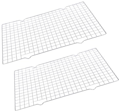 Griglia per teglia extra large da 36 cm, pratica teglia da forno, griglia di raffreddamento per dolci, carne e barbecue