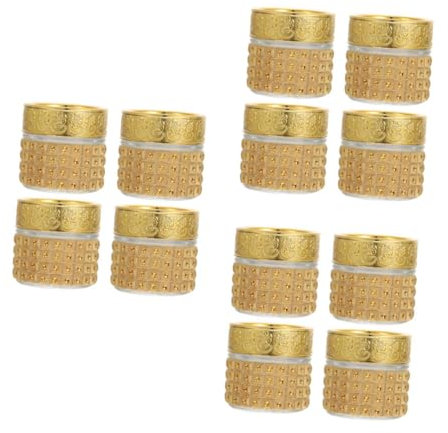 CALLARON 3 Ensembles Bouteilles De Rangement Verre Dorées De Pots De Stockage Multifonctionnels Pour Décoration Et Organisation Domestique Pour Restaurants Bars Et Cafés 4 Pièces * 3