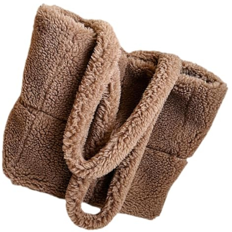Flauschige Plüschtragetasche für Damen mit Süßem Design und Schulterriemen | Weiches Plüschmaterial, Dekorative Felloptik, Großzügiges Innenfach, Modischer Stil für Alltag und Einkauf