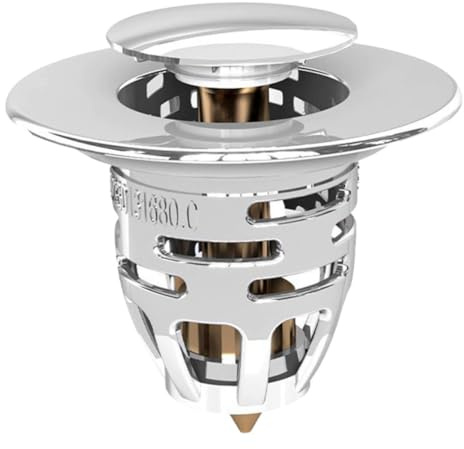 Toddmomy Bouchon De Bonde De Lavabo Pour Salle De Bain Crépine Intégrée Anti-obstruction Facile à Nettoyer