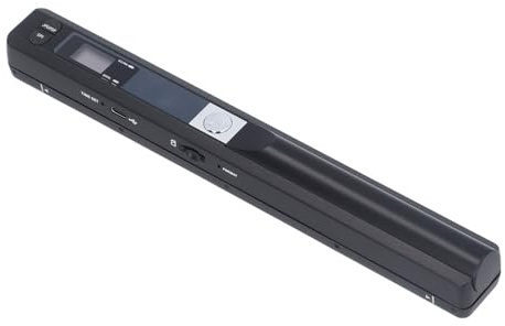 Ejoyous Portable Scanner, 900DPI Compact USB 2.0 Mobile Document Scanner 8.27 Inch, Photo CD (Black)