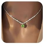 Meteorstarry Kette Silber 925 Damen,Silberne Halskette mit Klein Rosa/Weiß/Grün Kristall Anhänger,Personalisiert Wasserfest Modeschmuck Ketten Geschenke für Frauen Freundin