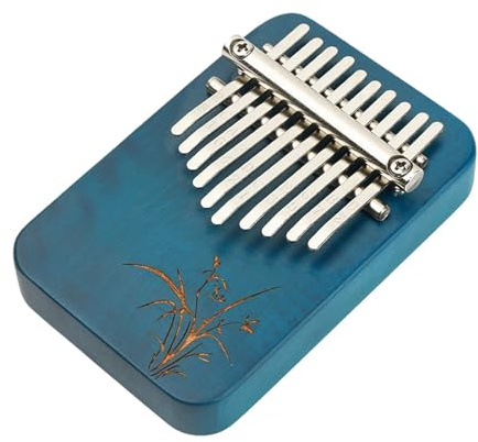 Pianoforte portatile a dita Kit for pianoforte a pollice Kalimba a 10 toni multicolore for principianti(Blue)