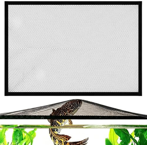 Akvariumlock, magnetisk huvskärm för akvarium | anti-hoppande nät för brickor | perfekt för amatörer och entusiaster underhåll och kontor djuraffär tillfällig installation
