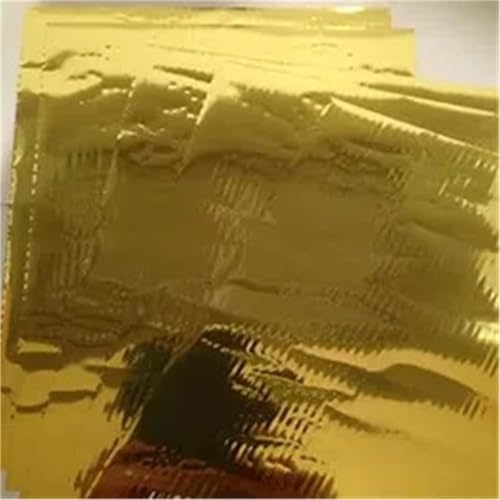 Stämplat papper 50 st A4 21x29cm Varmpräglingsfolie Papper Laser Multi Värmeaktiverad Transfer Invite Cert(Gold)