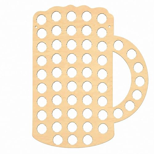 Kronkorkenhalter Bierkrug Bierdeckelsammler Kronkorken-Sammelbrett Bierkrug Geburtstagsgeschenk Bierkrug-Kronkorkenhalter Kronkorkenkarte Bierkarte Bier Kappe 69 Maße 50 x 40 cm