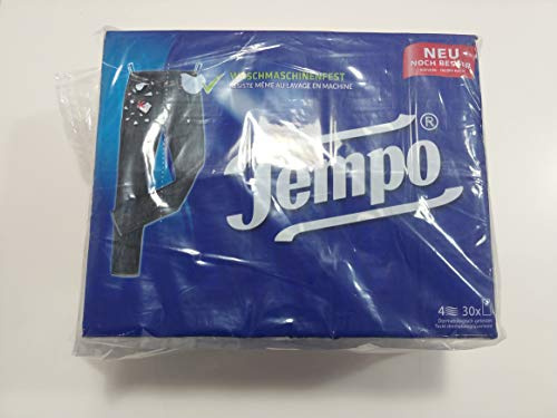 Tempo Lot de 30 paquets de 10 mouchoirs classiques 4 épaisseurs de qualité Tempo