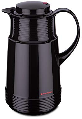 ROTPUNKT Isolierkanne 320 KATRIN 1,0 l | Zweifunktions-Drehverschluss | BPA Frei- gesundes trinken | Made in Germany | Warm + Kalthaltung | Glaseinsatz | ristretto