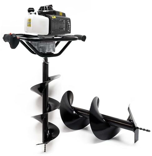 Wiltec Mototrivella a Benzina, Motore a 2 Tempi di 3 CV e Punte elicoidali Ø250mm e 300mm