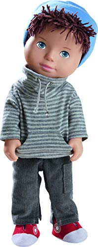 HABA 305584 - Spielpuppe Matti, HABA-Puppe mit weichem Körper, Gliedmaßen und Kopf aus Vinyl, 32 cm, Spielzeug ab 3 Jahren