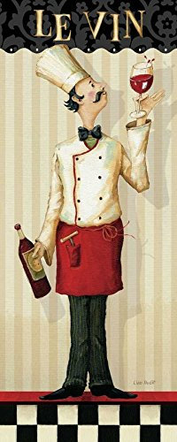 STAMPA-SU-TELA-INCORNICIATA-Audit-Lisa-Cm_101_X_40-Chefs-Masterpiece-I-sala-da-chef-di-cucina-da-forno-pane-capriccioso-Wine-Cafe-wordsfloralfrench-lefloralvin-Quadro-su-tela-con-cornice-a-c