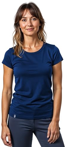 ALPIN LOACKER Merino Shirt Damen kurzarm und Poloshirt I atmungsaktives Funktionsshirt schnelltrocknend für Sport und Wandern I Merinowolle Tshirt und Thermooberteil