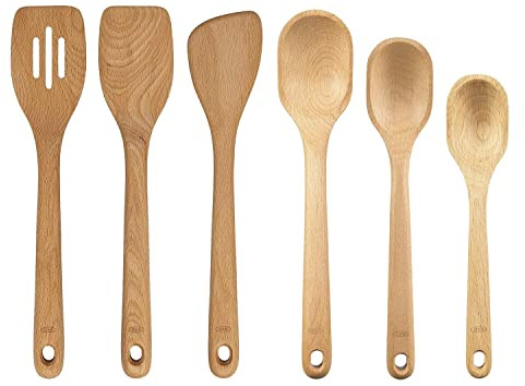 OXO Good Grips 3-Piece Wooden Turner and 3-Piece Wooden Spoon Value Set