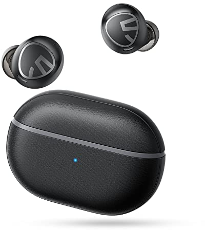 SoundPEATS Écouteurs sans Fil Bluetooth 5.1 avec 30 Heures de Lecture, Écouteurs Intra-Auriculaires, Microphone Intégré pour des Appels Clairs, Contrôle Tactile, Son Stéréo Immersif (Free2 Classic)