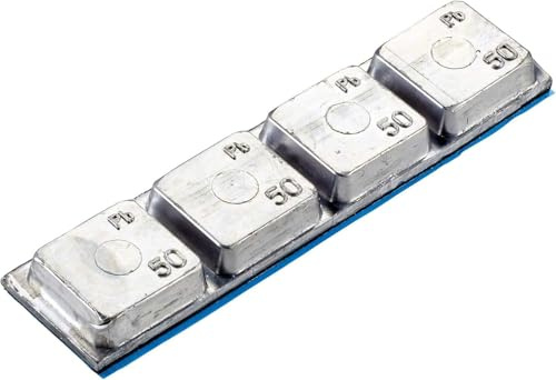 SIO 10x LKW Klebegewichte 4x50g – Auswuchtgewichte für LKW Felgen – Selbstklebende Gewichte zum Reifen Auswuchten für Nutzfahrzeuge, Transporter und Maschinen